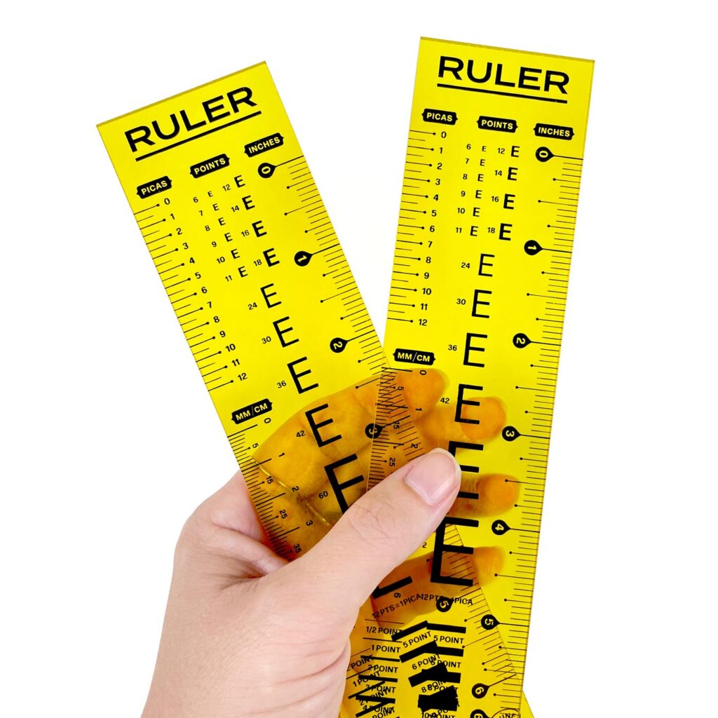Acrylic UV Printed Type Ruler 2.0 - Hoodzpah