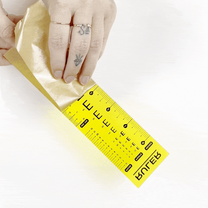 peeling back Hoodzpah type ruler