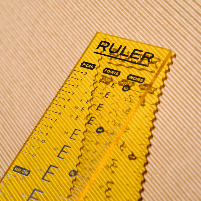 Type Ruler Acrylic by Hoodzpah