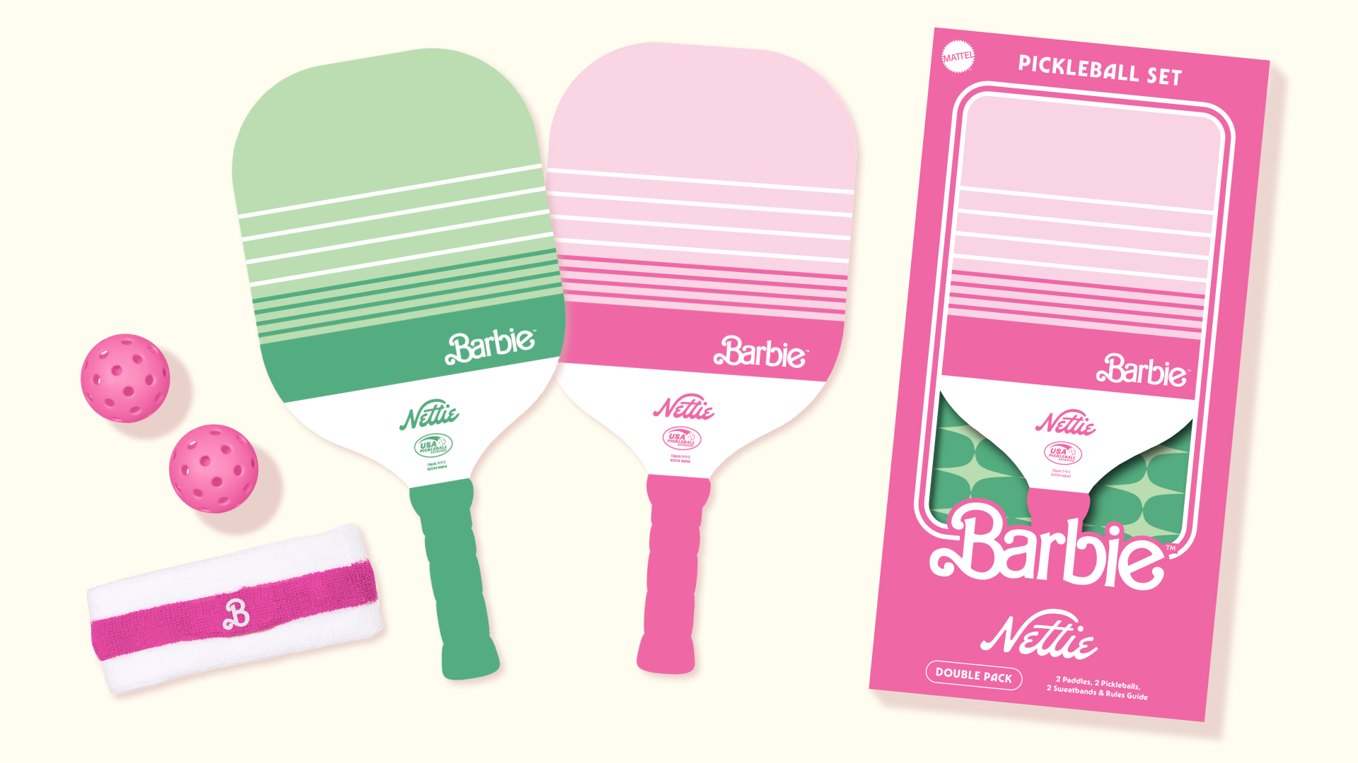 Barbie Set Full new paddle logo placement