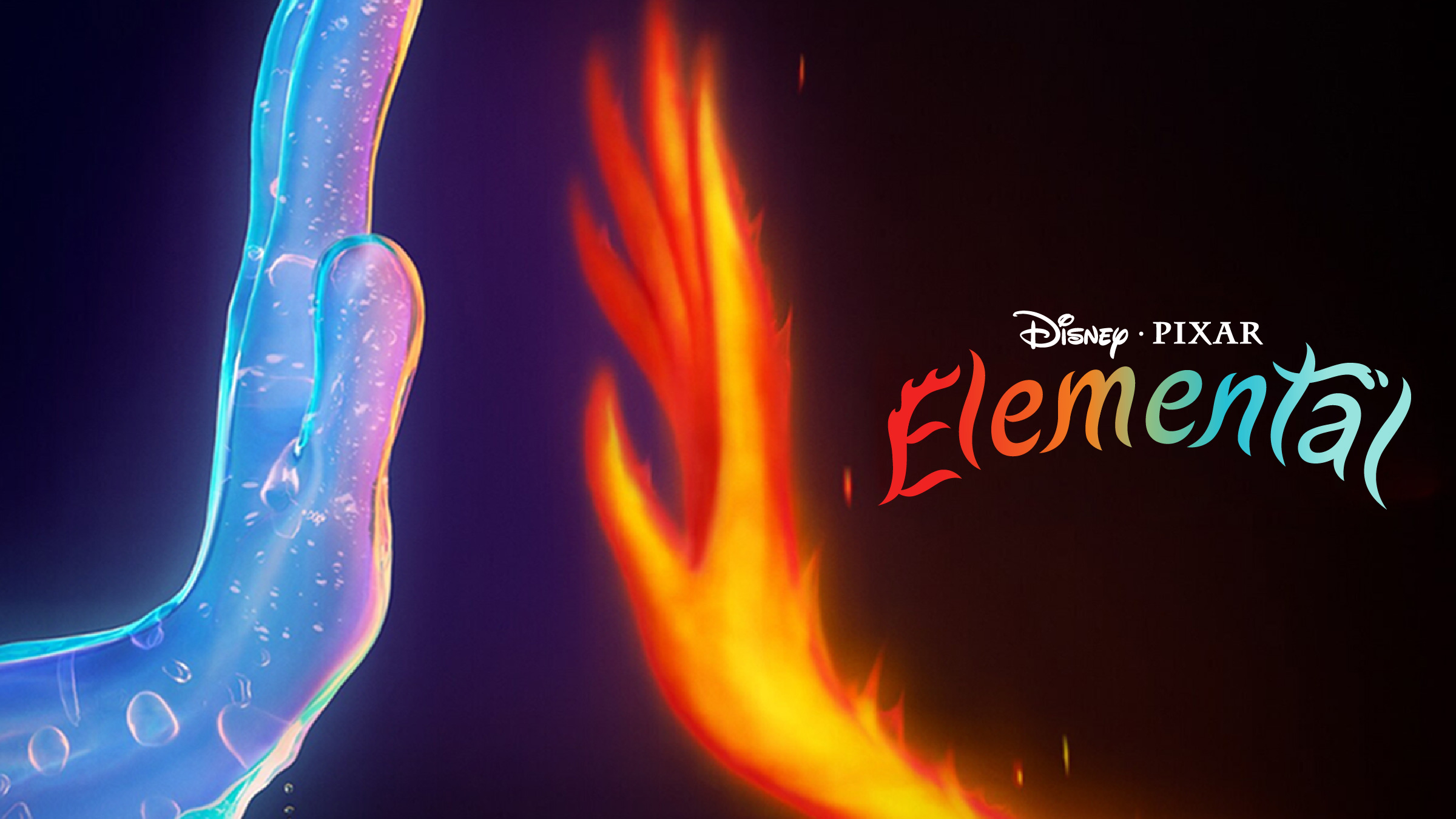 Elemental Disney Pixar Movie Title Treatments Exploration feature