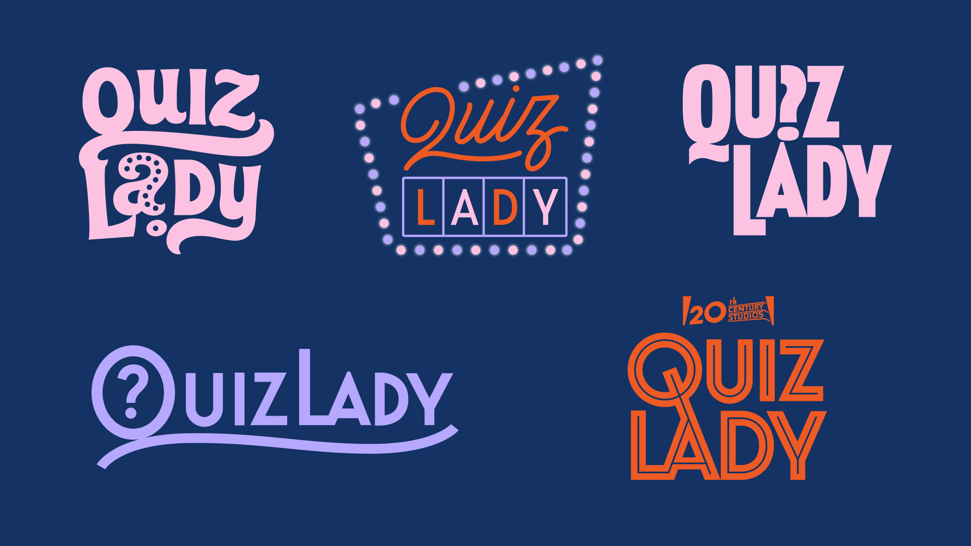 Quiz Lady logos by Hoodzpah