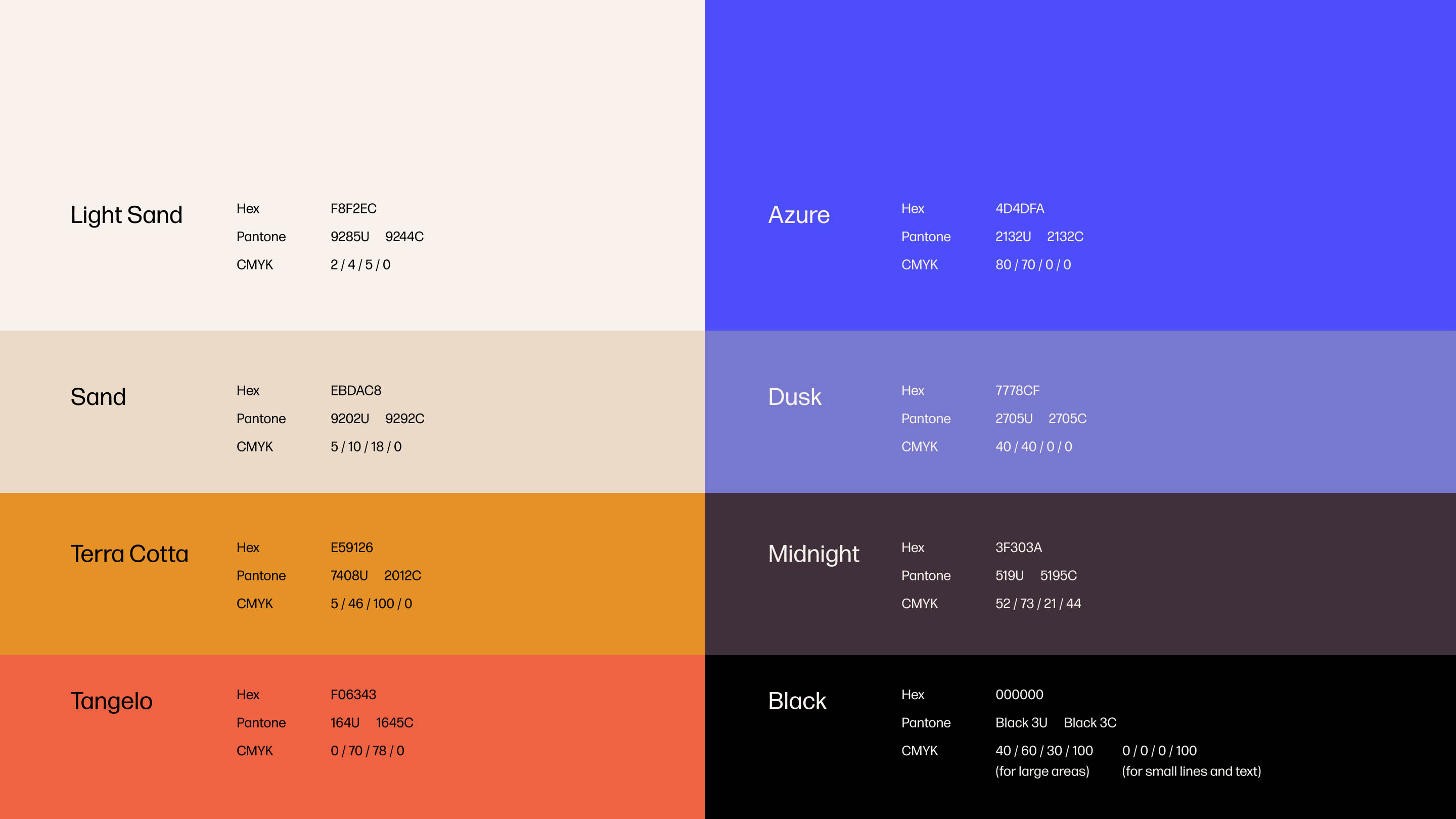 Datalily Color palette