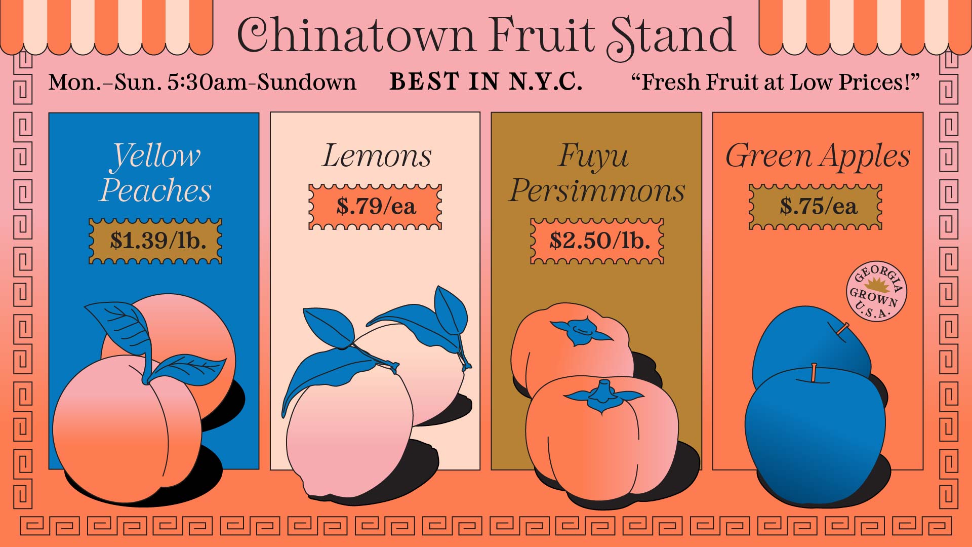 Bowery Lane Hoodzpah Chinatown Fruit Stand font