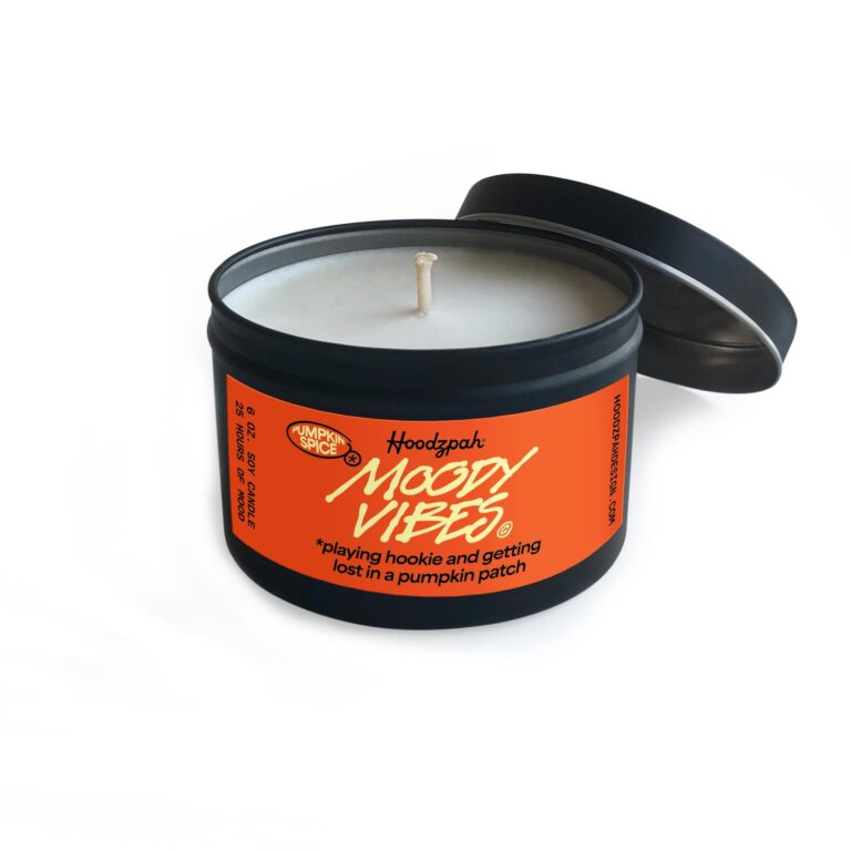 Hoodzpah lost in pumpkin patch Candle feature
