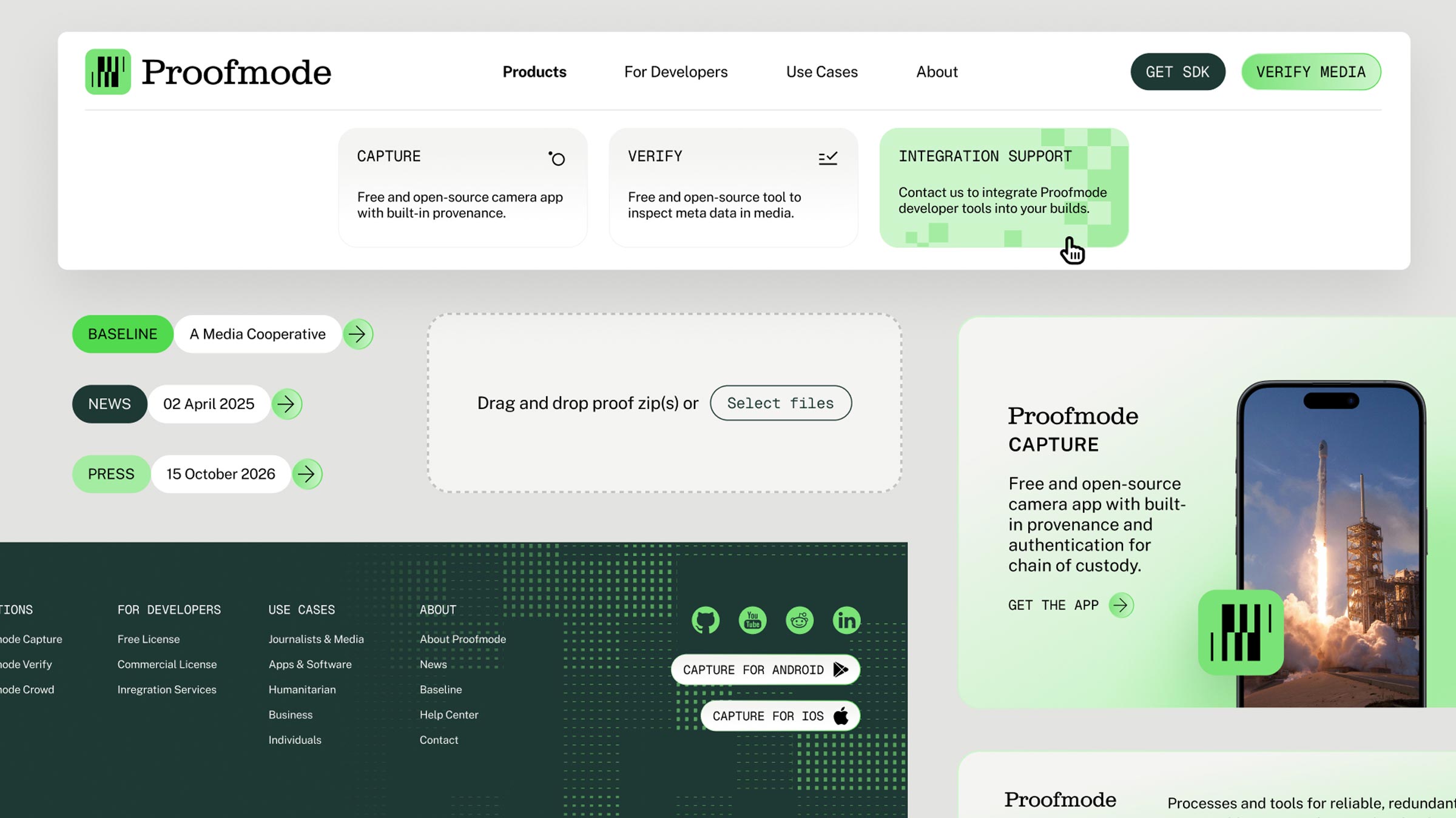Proofmode rebrand Hoodzpah 17 website design library