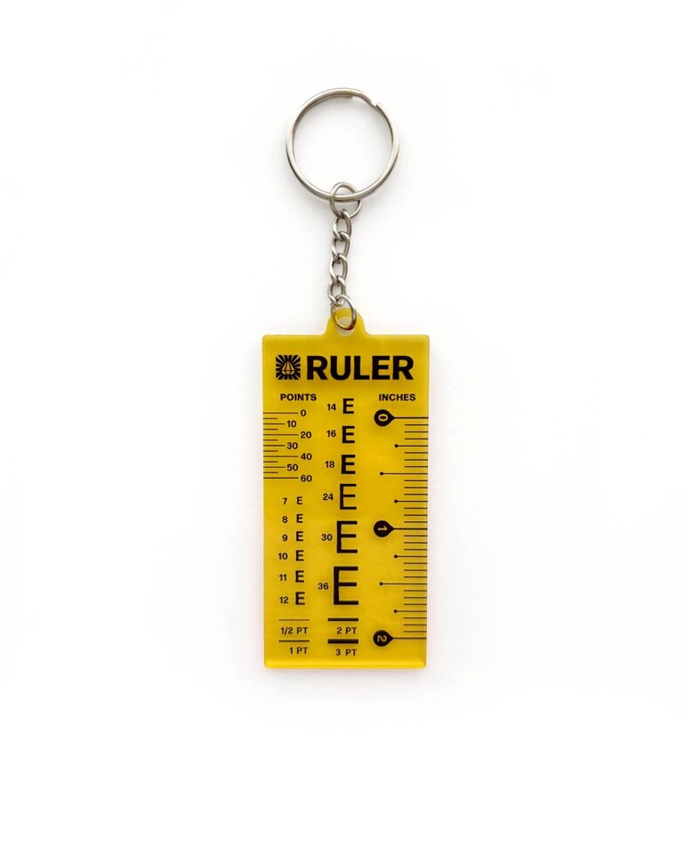 Type ruler keychain acrylic Hoodzpah feature image 1500px