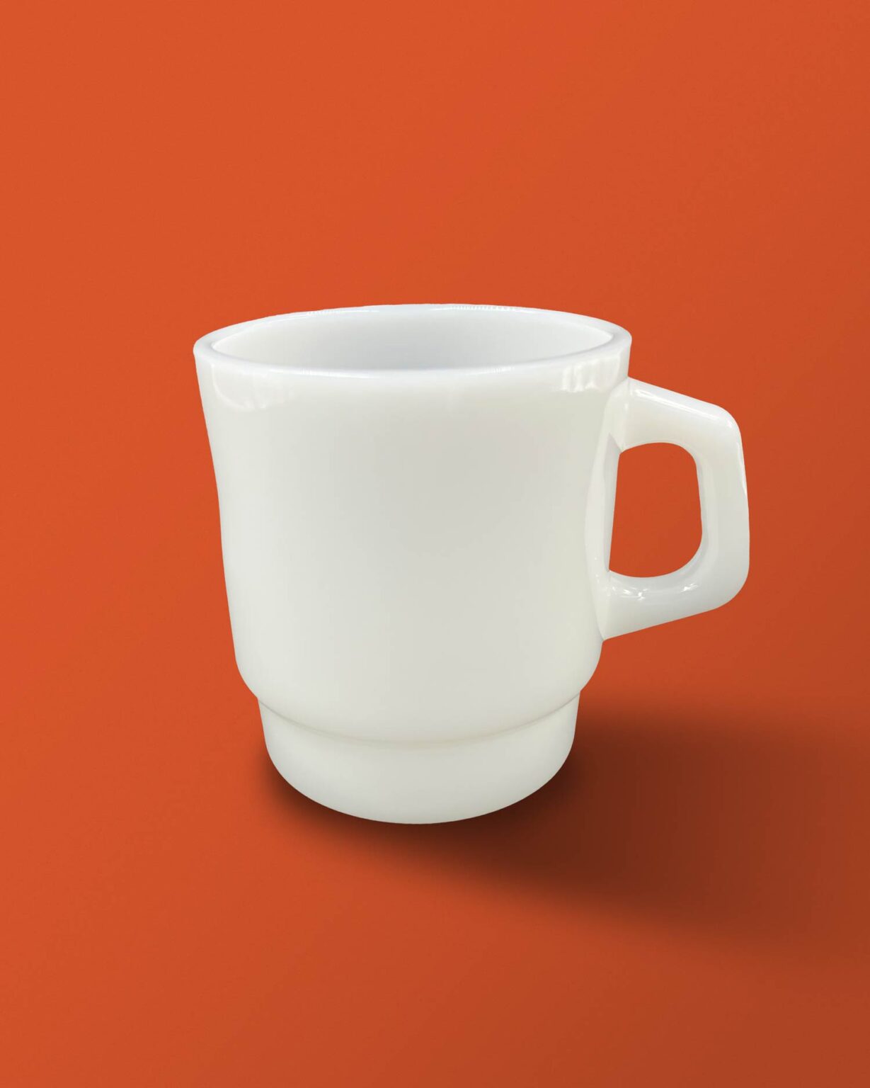 Angsty artist Mug Milk glass back