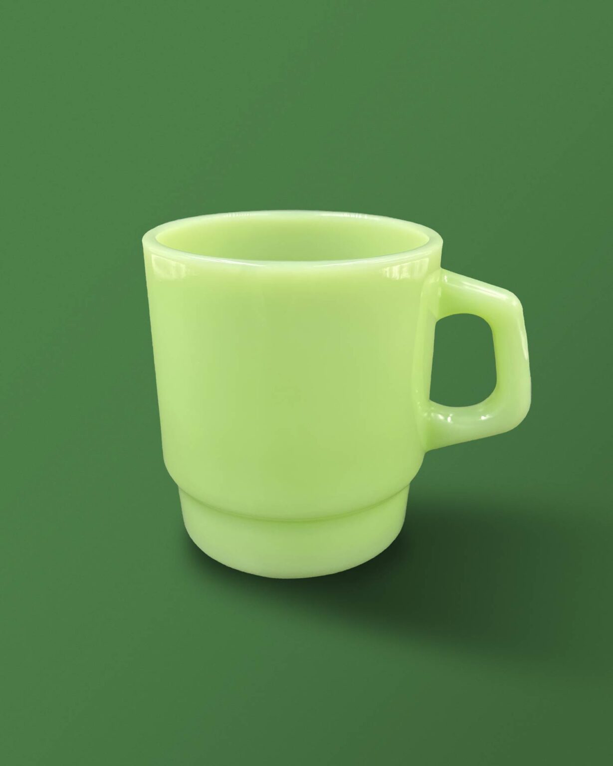 Sensitive artist Mug Milk glass back