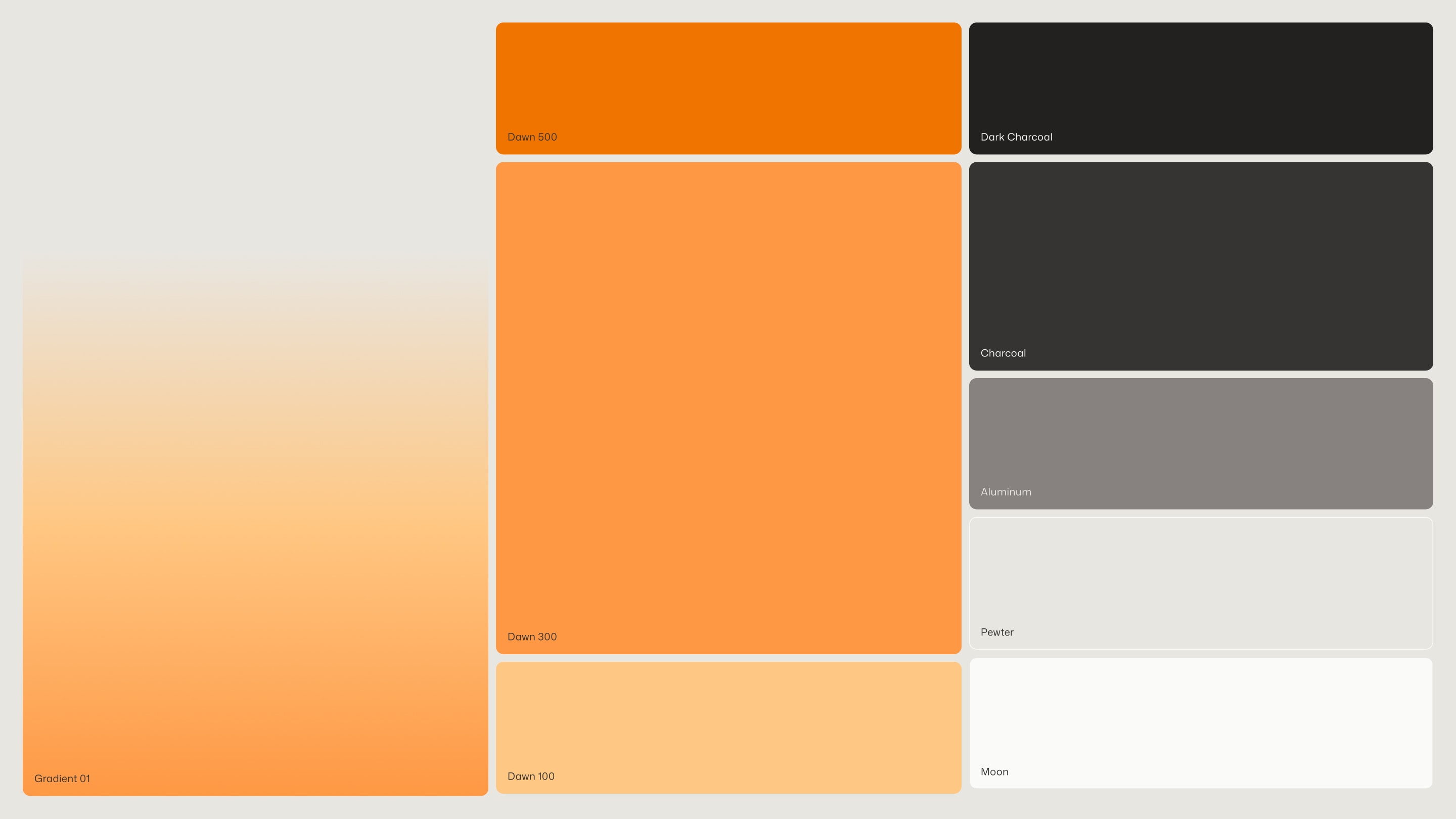 Extellis Color Palette or orange creme and black