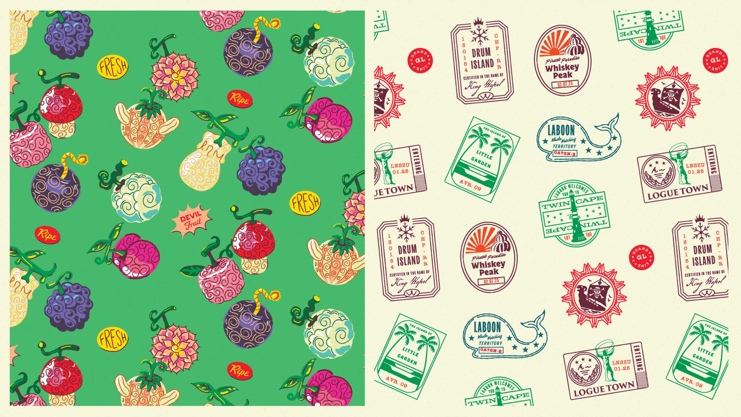 All over pattern application