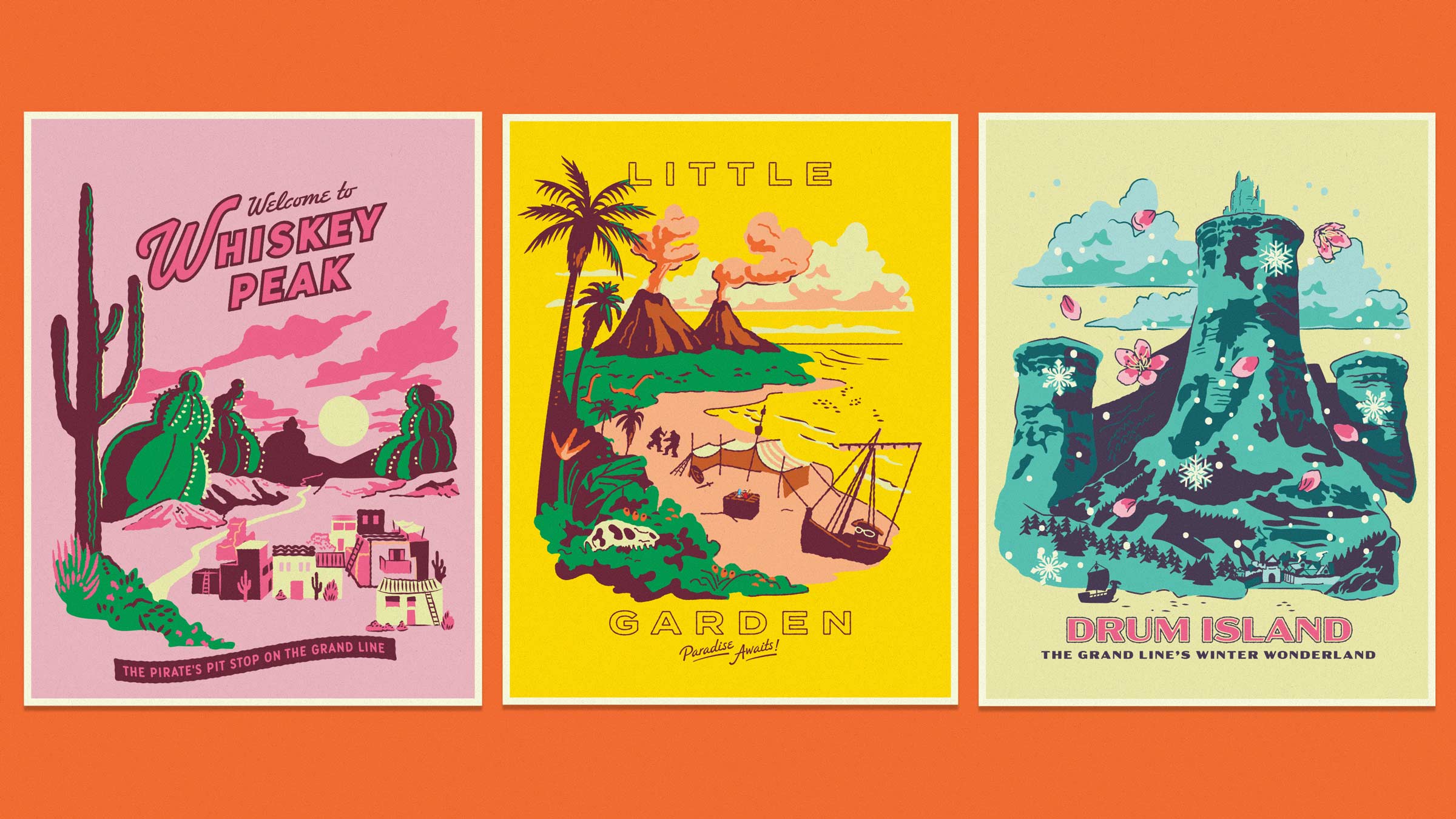 One Piece Netflix Hoodzpah Location Posters pt 1