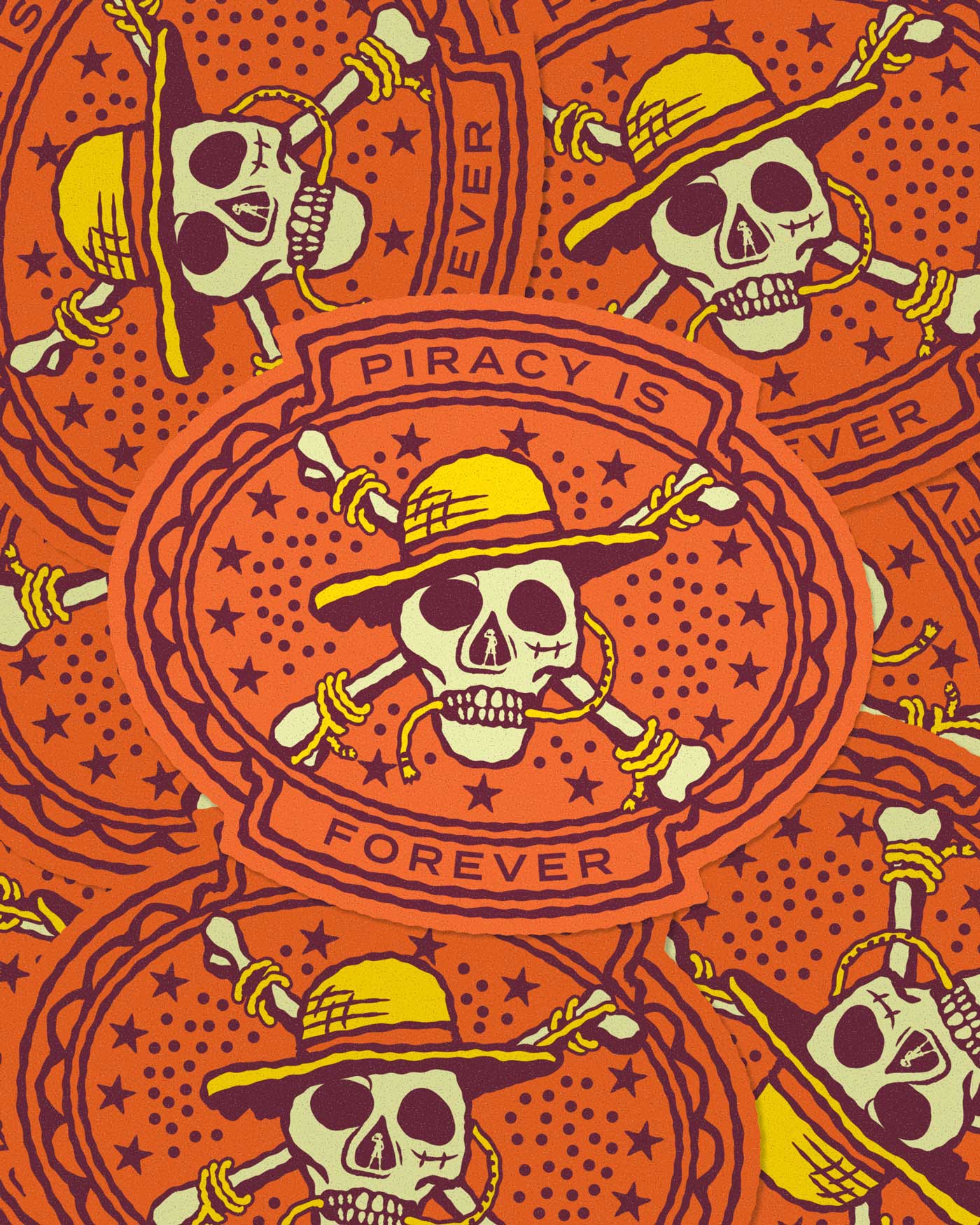 One Piece Netflix Hoodzpah Sticker STack