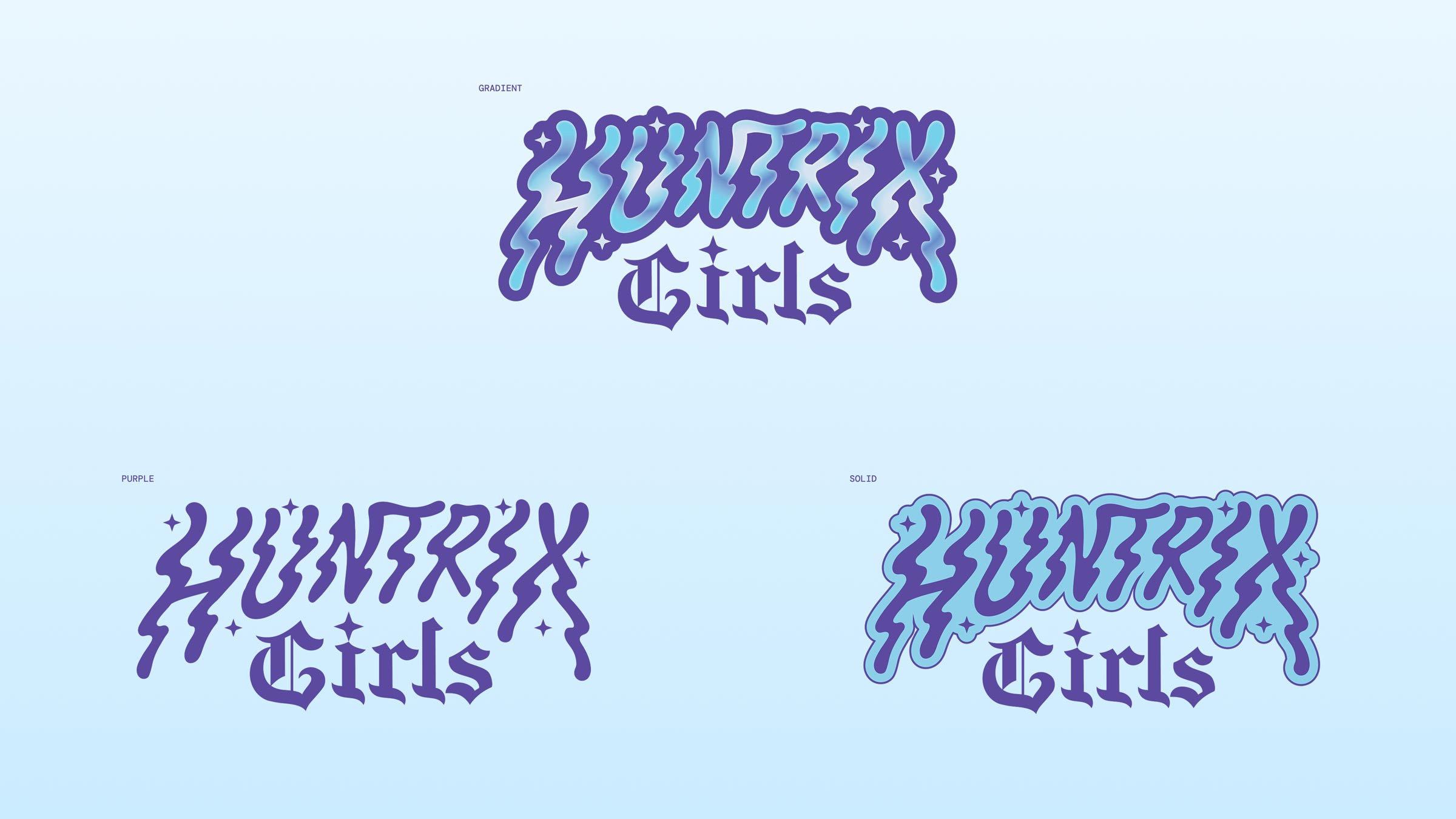 Huntrix Girls Typographic Badges KPop Demon Hunters Brand Graphics Hoodzpah