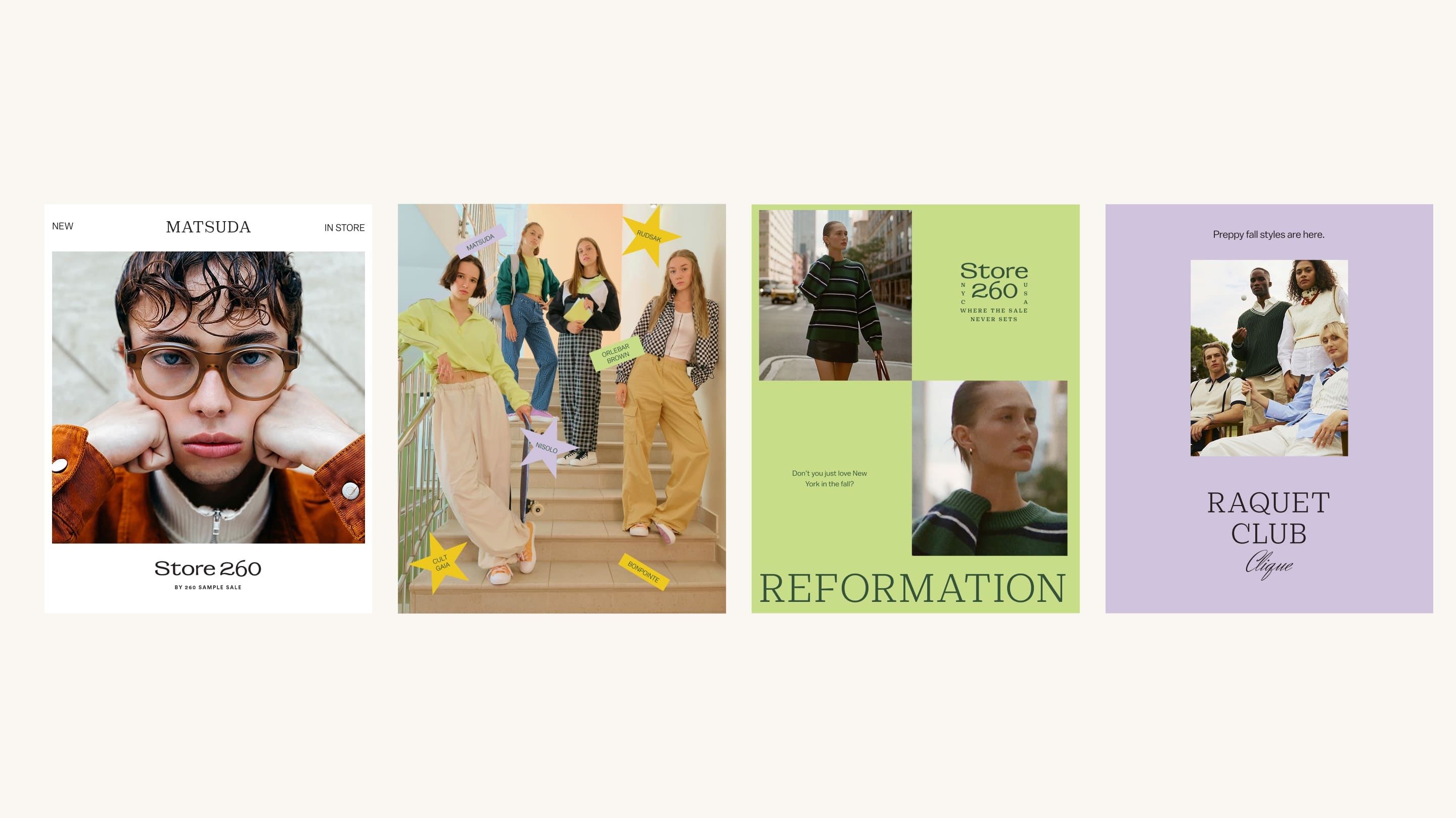 Social content for 260 Store - Brand Identity by Hoodzpah