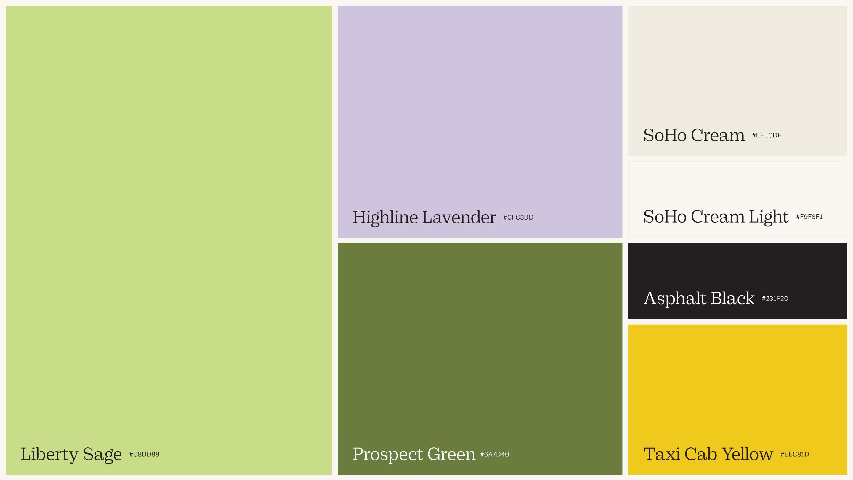 Store 260 Color Palette
