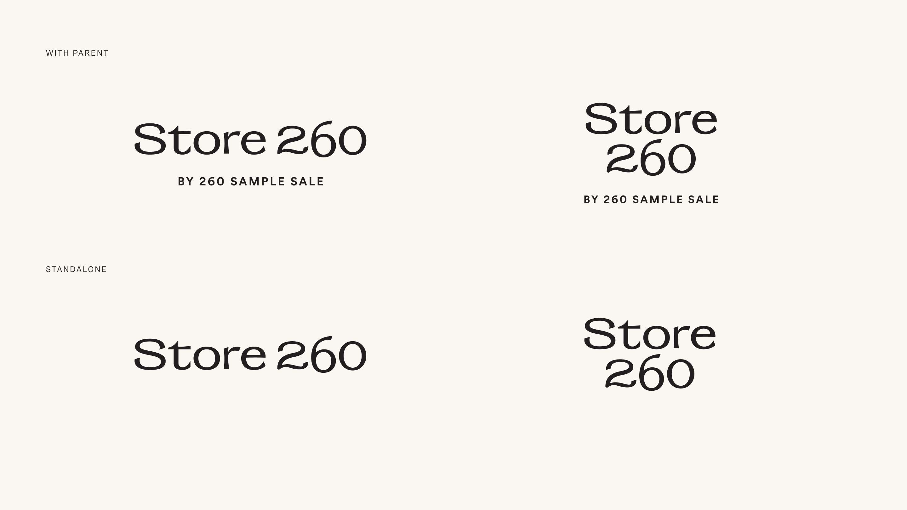 Store 260 Logo System