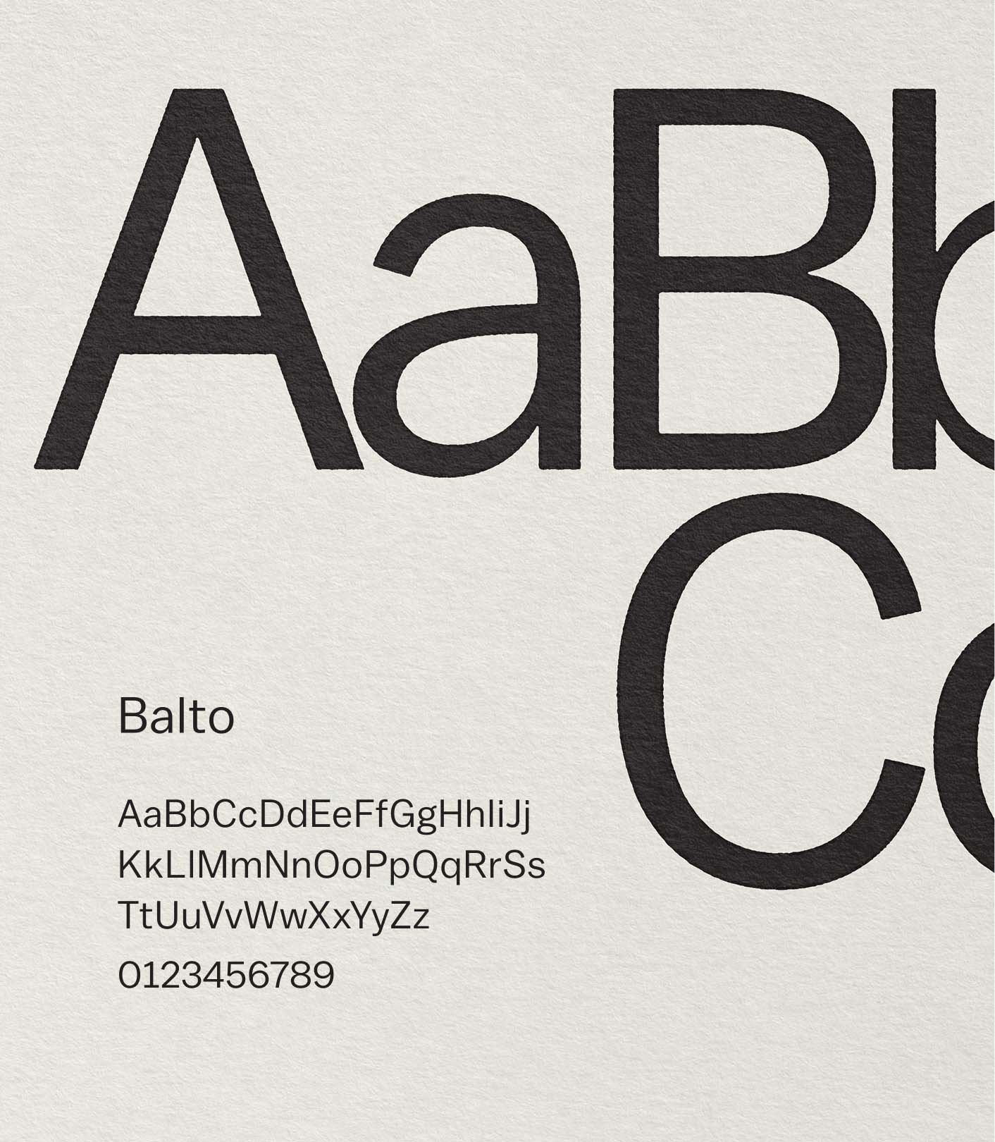 Typography Balto