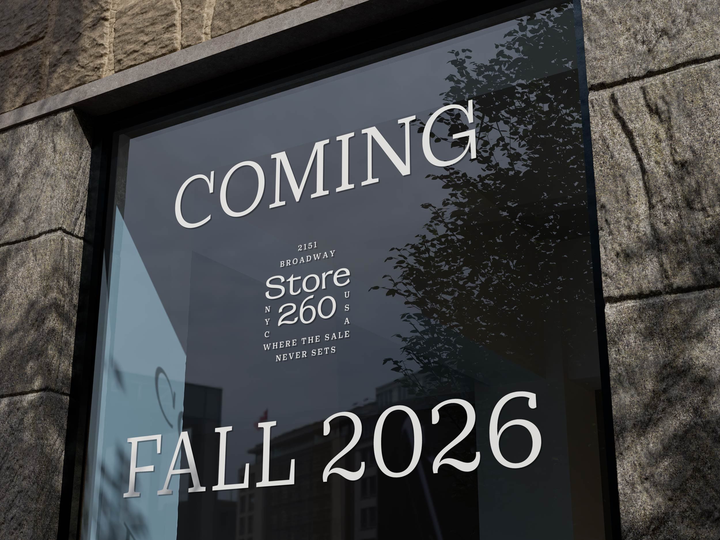 Store 260 Window Decal - Visual Identity by Hoodzpah