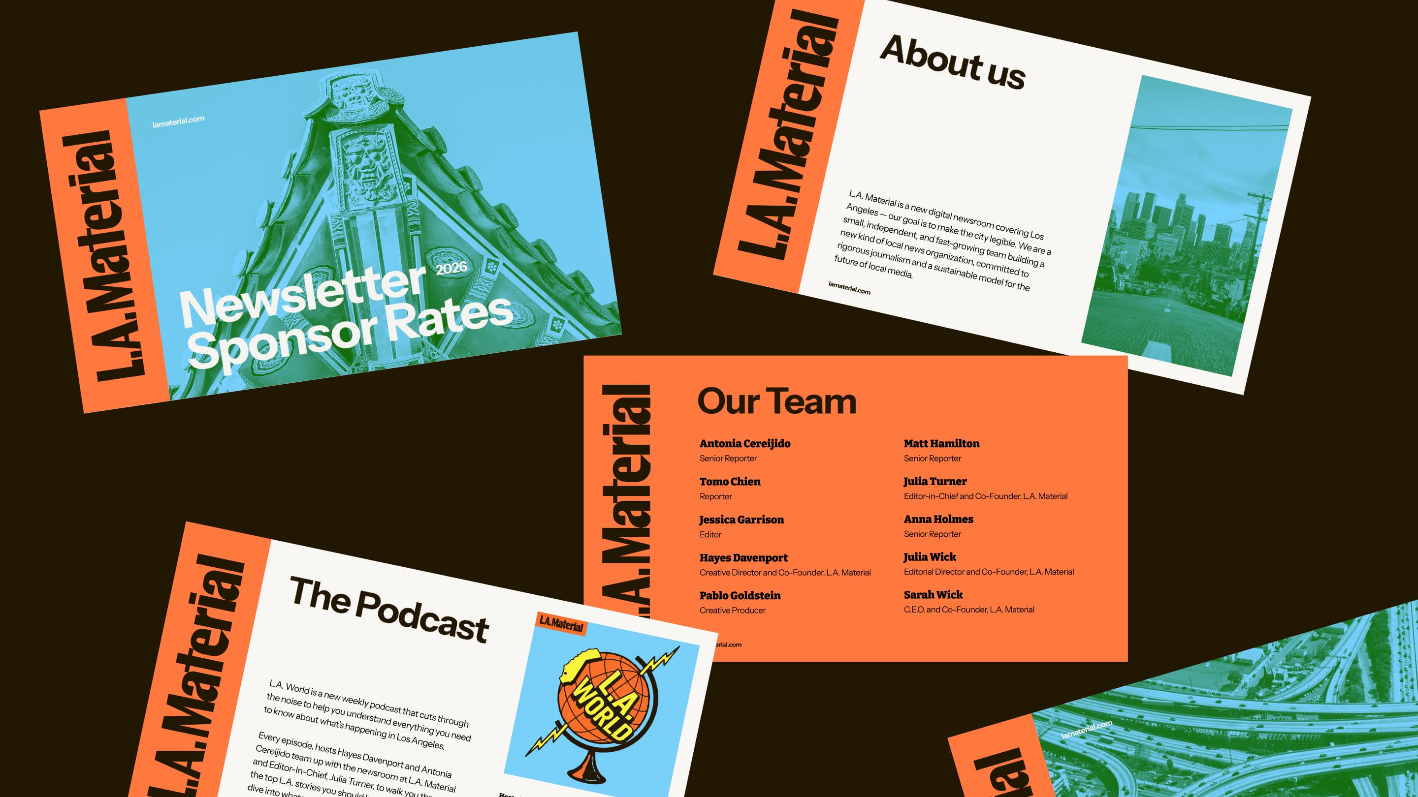 LA Material deck designs