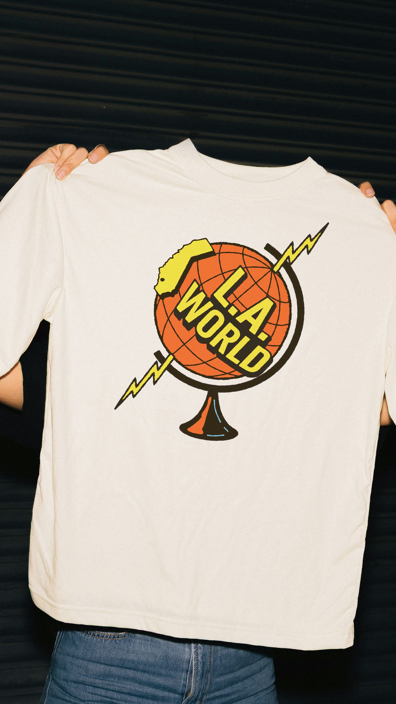 LA World merch by Hoodzpah brand studio